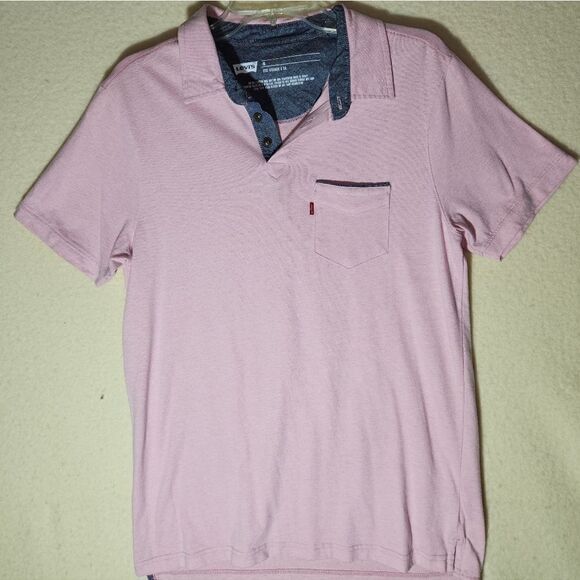 Levi's Pink Polo shirt size Medium - Picture 1 of 3